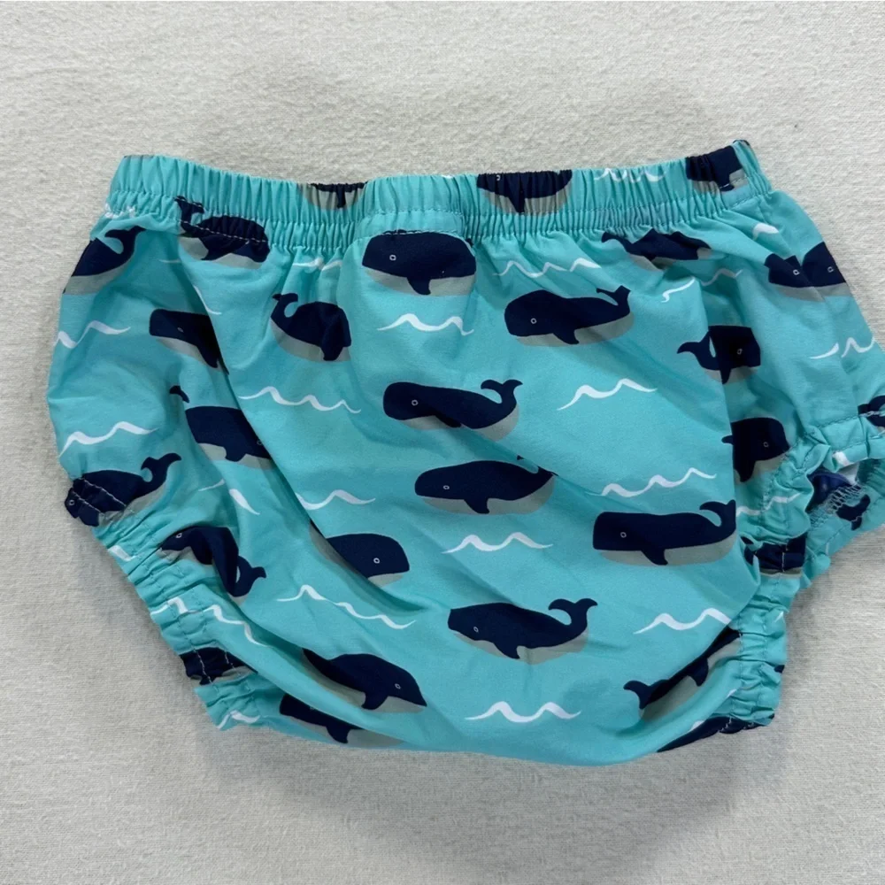 Pottery Barn Kids Blue Whale Diaper Cover